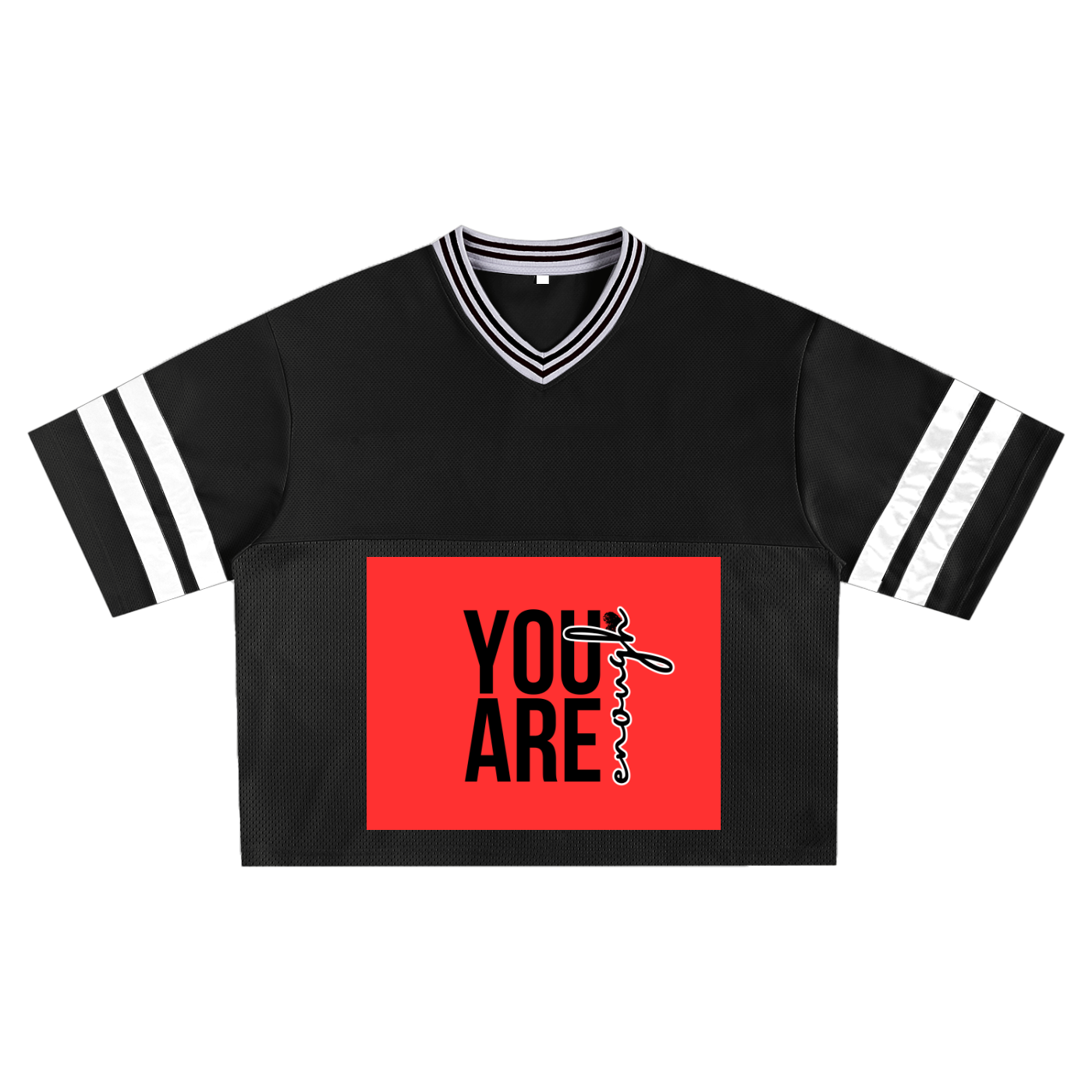 Taped Mesh Boxy T-shirt
