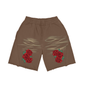 Heavyweight  Vintage Washed  Tiger Stripes Short Pants - 360 GSM