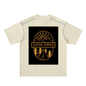 Oversized Contrast-Stitched Cotton Tee