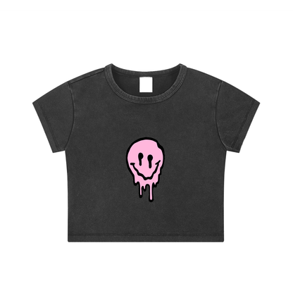 Snow Washed Crop Top